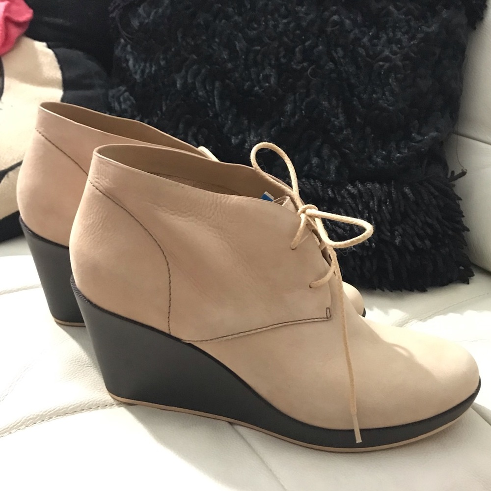 Cole Haan Nike air leather wedges booties Size 10.5